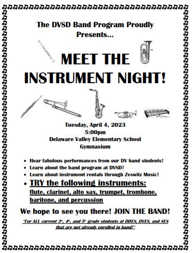 Meet the Instrument Night